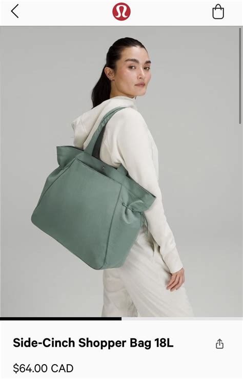 Side cinch shopper bag 18 L: question : r/lululemon 